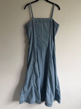 Banana Republic Light Blue Denim Midi Dress